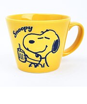 スヌーピー スープマグカップ イエロー ごちそうシリーズ 食器 日本製 SNOOPY