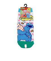 セサミストリート クッキーモンスター キャラソックス ピンク×グリーン 靴下 アパレル
