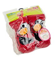 セサミストリート エルモアップ キャラソックス レッド ベビー 靴下 アパレル