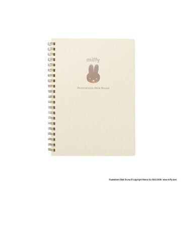 ミッフィー miffy A5リングノート (アイボリー) 文具 日本製