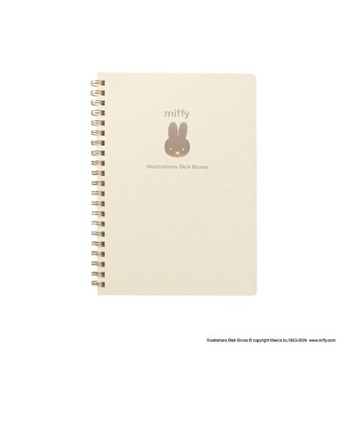 ミッフィー miffy A5リングノート (アイボリー) 文具 日本製