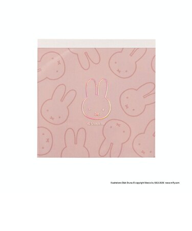 ミッフィー miffy スクエアメモ (ピンク) 文具 日本製