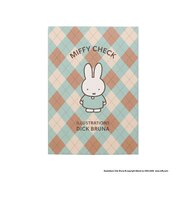 ミッフィー miffy ブック型メモ (ブルー) MIFFY CHECK シリーズ 文具 日本製
