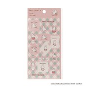 ミッフィー miffy シール (ピンク) MIFFY CHECK シリーズ 文具
