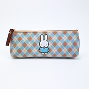 ミッフィー miffy ペンケース(A) (ブルー) MIFFY CHECK シリーズ