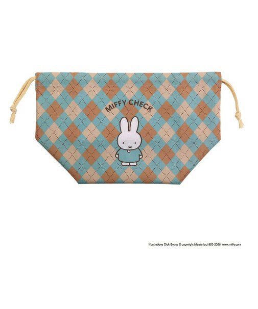ミッフィー miffy お弁当袋 ランチ MIFFY CHECK シリーズ 日本製