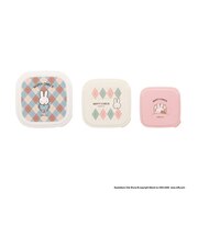 ミッフィー miffy シールBOX(3個セット) ランチ MIFFY CHECKシリーズ 日本製