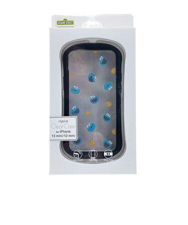 セサミストリート クッキーモンスター ハイブリッドクリアケース (13mini/12mini) iPhoneケース スマホ用品