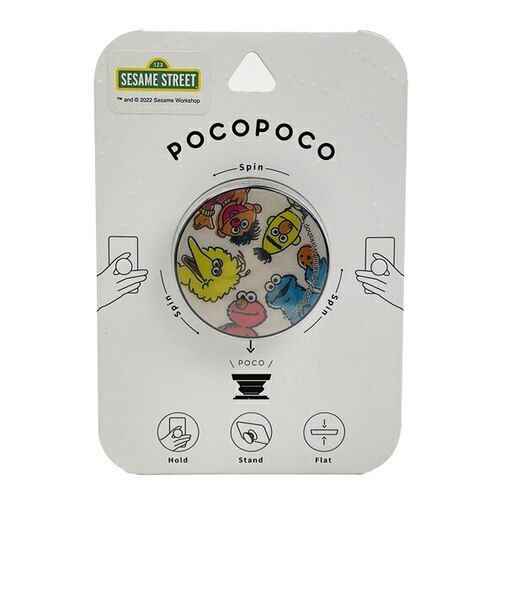 セサミストリート みんな POCOPOCO スマホグリップ スマホ用品