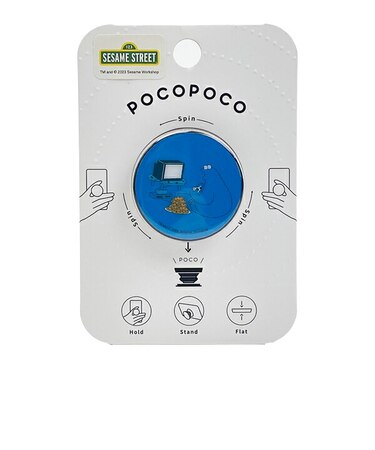 セサミストリート クッキーモンスター POCOPOCO スマホグリップ スマホ用品