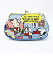 スヌーピー 畳刺繍ペンポーチ がま口 NLC 部屋 ペンケース SNOOPY