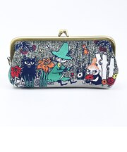 ムーミン リトルミイ 畳刺繍スリムペンポーチ がま口 NLC 森 ペンケース MOOMIN