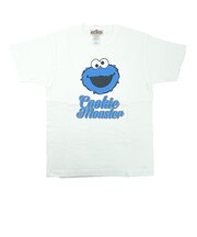 セサミストリート クッキーモンスター プリント半袖Tシャツ アパレル
