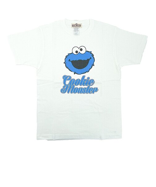 セサミストリート クッキーモンスター プリント半袖Tシャツ アパレル