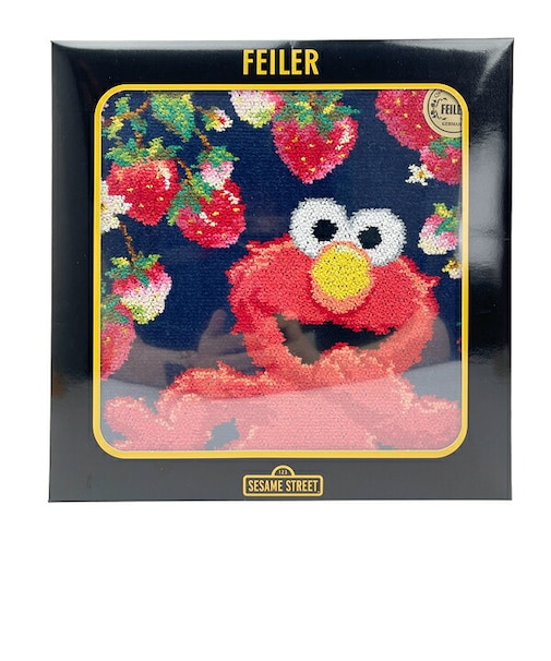 セサミストリート エルモ ストロベリーフィールド ハンカチ FEILER