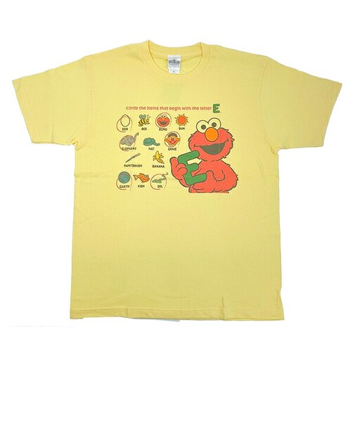 セサミストリート アルファベット Tシャツ(L) アパレル
