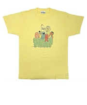 セサミストリート 集合 ユニセックスTシャツ(S) ライトイエロー アパレル