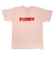 セサミストリート エルモ ユニセックスTシャツ(S) ロゴ ライトピンク アパレル