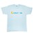 セサミストリート クッキーモンスター ユニセックスTシャツ(S) ロゴ ライトブルー アパレル