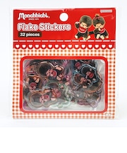 モンチッチ クリアぷっくりフレークシール 文具