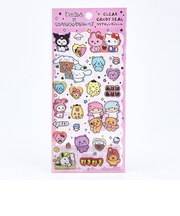 サンリオキャラクターズ ×チェゴシム クリアキャンディシール ピンク 文具 Sanrio