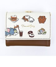 トムとジェリー カフェモチーフミニウォレット アイボリー お財布 トムジェリ