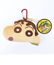 クレヨンしんちゃん トロピカル チャーム付きダイカットポーチ