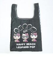 サンリオ 日焼けキティ エコバッグ ブラック/レオパード Sanrio