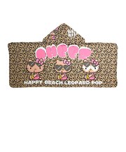 サンリオ 日焼けキティ 冷感タオルポンチョ ブラウン/レオパード プール用品 Sanrio