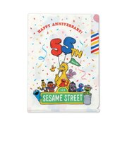 セサミストリート 55th A5ポケットクリアファイル ホワイト 文具