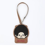 モンチッチ モンチッチくん サガラ刺繍パスケース (ベージュ) 定期入れ