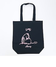 ムーミン ニンニ 刺繍トートバッグ ブラック MOOMIN