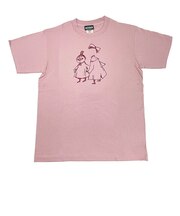 ムーミン リトルミイ&ニンニ オーガニック半袖Tシャツ(M) ダスティピンク アパレル MOOMIN