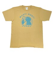 ピングー (PINGU) 掠れプリントTシャツ(L) NOOT イエロー アパレル