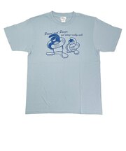 ピングー (PINGU) 掠れプリントTシャツ(L) ウキワ ブルー アパレル