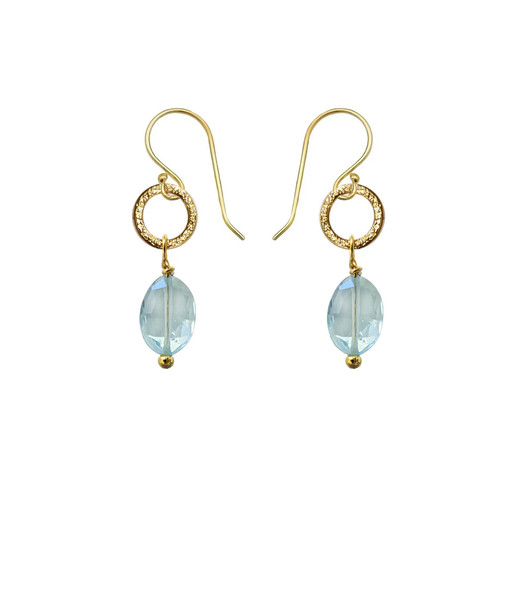 Gita ストーンピアス:ブルートパーズ