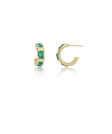 ATHENA ‘Cora’チャンキー ハギー フープピアス