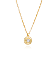 ATHENA LUNAシングルディスクペンダントネックレス