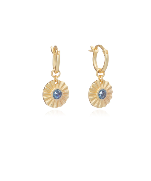 ASTRAL Nubisジェムストーンコインフープピアス