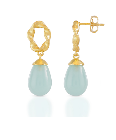 ATHENA Moirai ツイステッドループドロップピアス