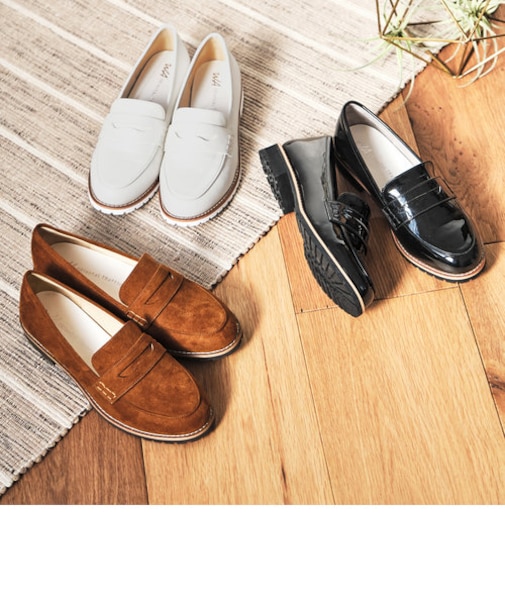 厚底ローファー