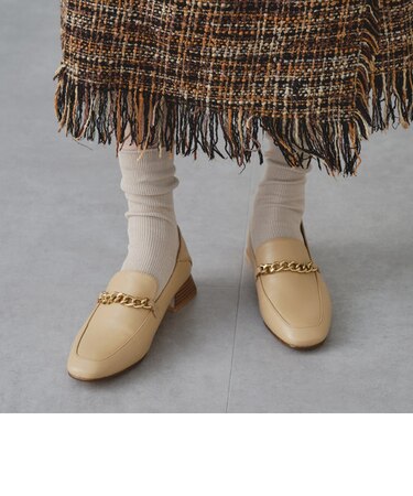 WEB限定アイテム★チェーンモチーフバブーシュローファー