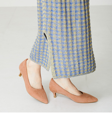 【跳べるパンプス/シリーズ累計150万足突破】【ラメ・ミドルヒール】メタリックラインヒール/R3206