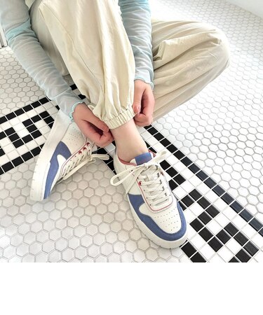 【新色追加/サイズ拡大★26.5～27.5cm追加★】パンチングミッドソールスニーカー/OT3725