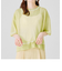 配色ラインシアーニットTシャツ