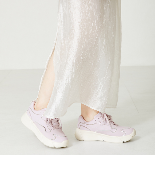 メタリックライン厚底スニーカー/OT3727