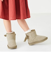 WEB限定★バックリボンムートンブーツ