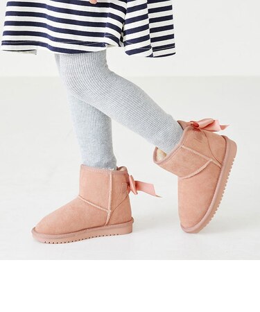 WEB限定★バックリボンムートンブーツ