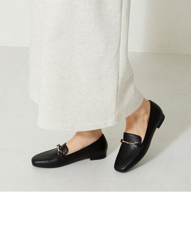 スクエアトゥビットローファー/31112