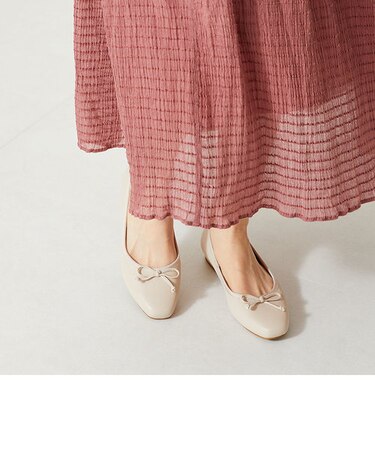 スクエアトゥフラットバレエシューズ/32106